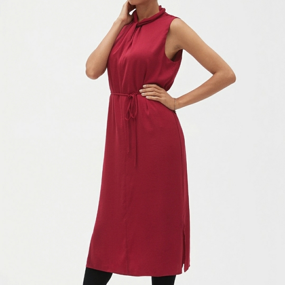 Banana Republic Dresses & Skirts - Banana Republic Satin Twist-Neck Midi Dress